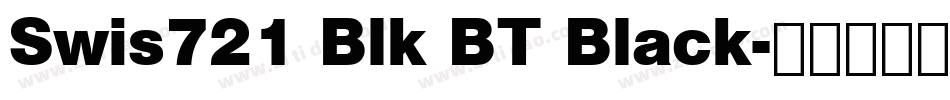 Swis721 Blk BT Black字体转换